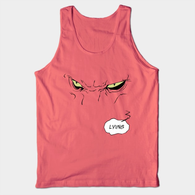 Lying Cat Tank Top by Loadsy